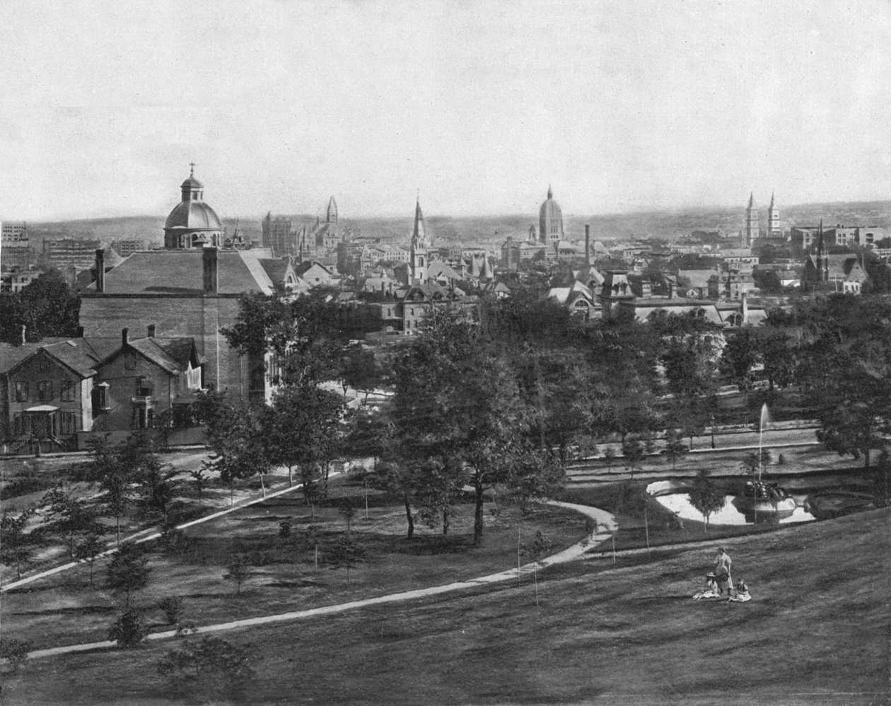 St Paul fra Merriams Hill, Minnesota, USA, c1900. af Unbekannt