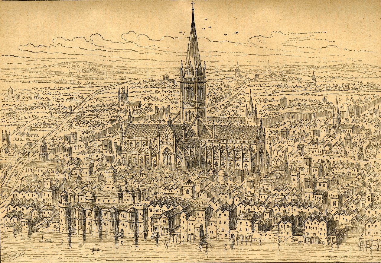 St. Pauls and the Neighborhood i 1540, 1897. af Unbekannt