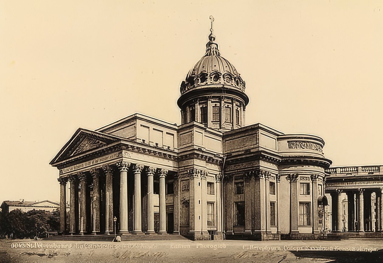 St. Petersborg / Rusland. Kazan-katedralen. Omkring 1900 af Unbekannt