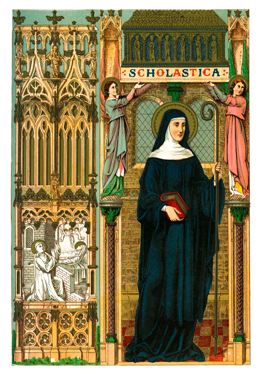 St Scholastica, 1886 af Unbekannt