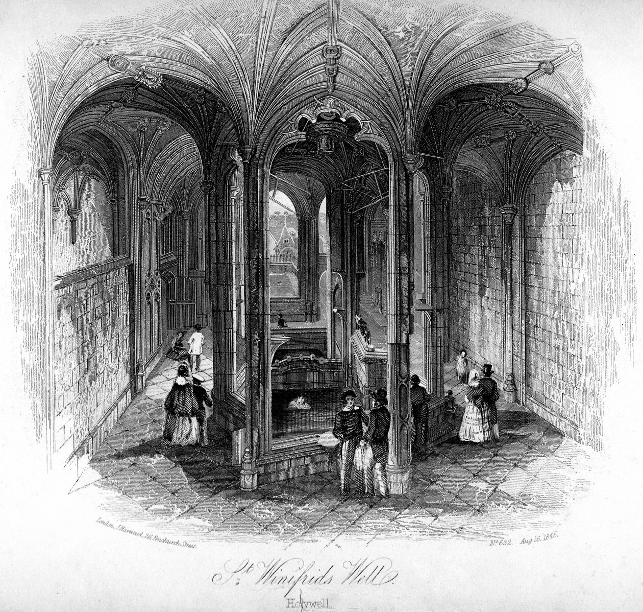 St Winifredes Well, Holywell, Flintshire, Wales af Unbekannt