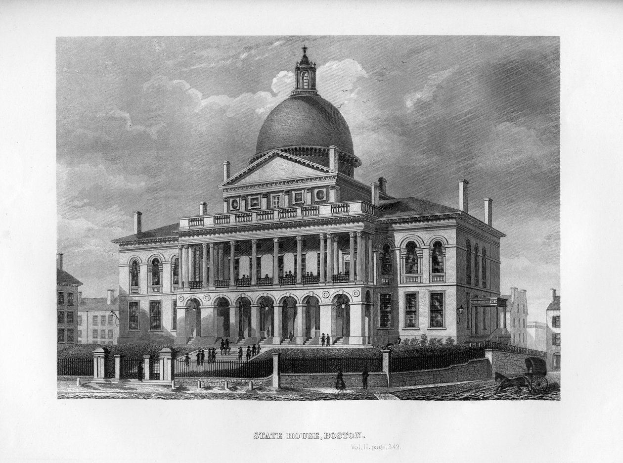 State House, Boston, Massachusetts, 1855 af Unbekannt