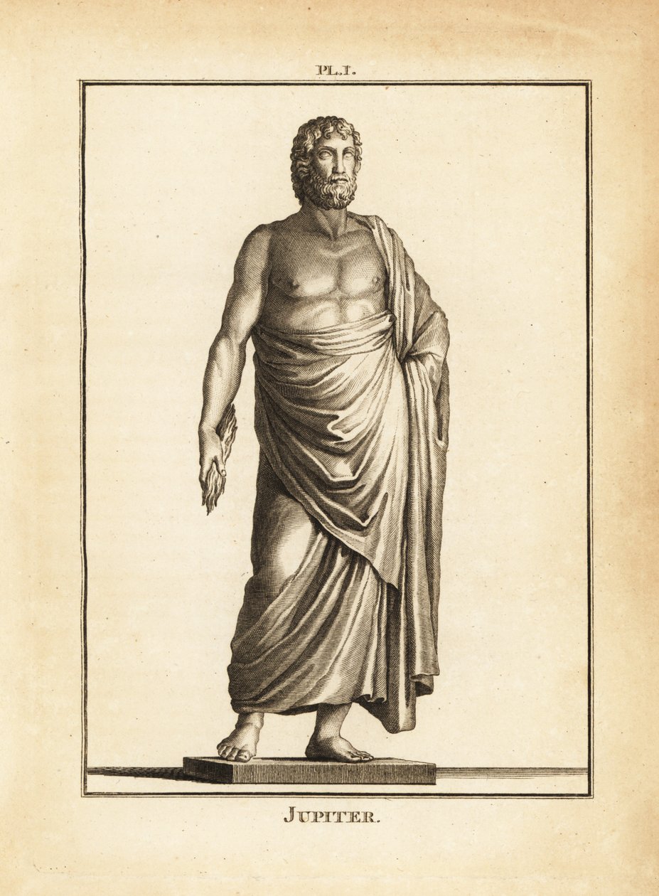 Statue af den romerske gud Jupiter af Unbekannt
