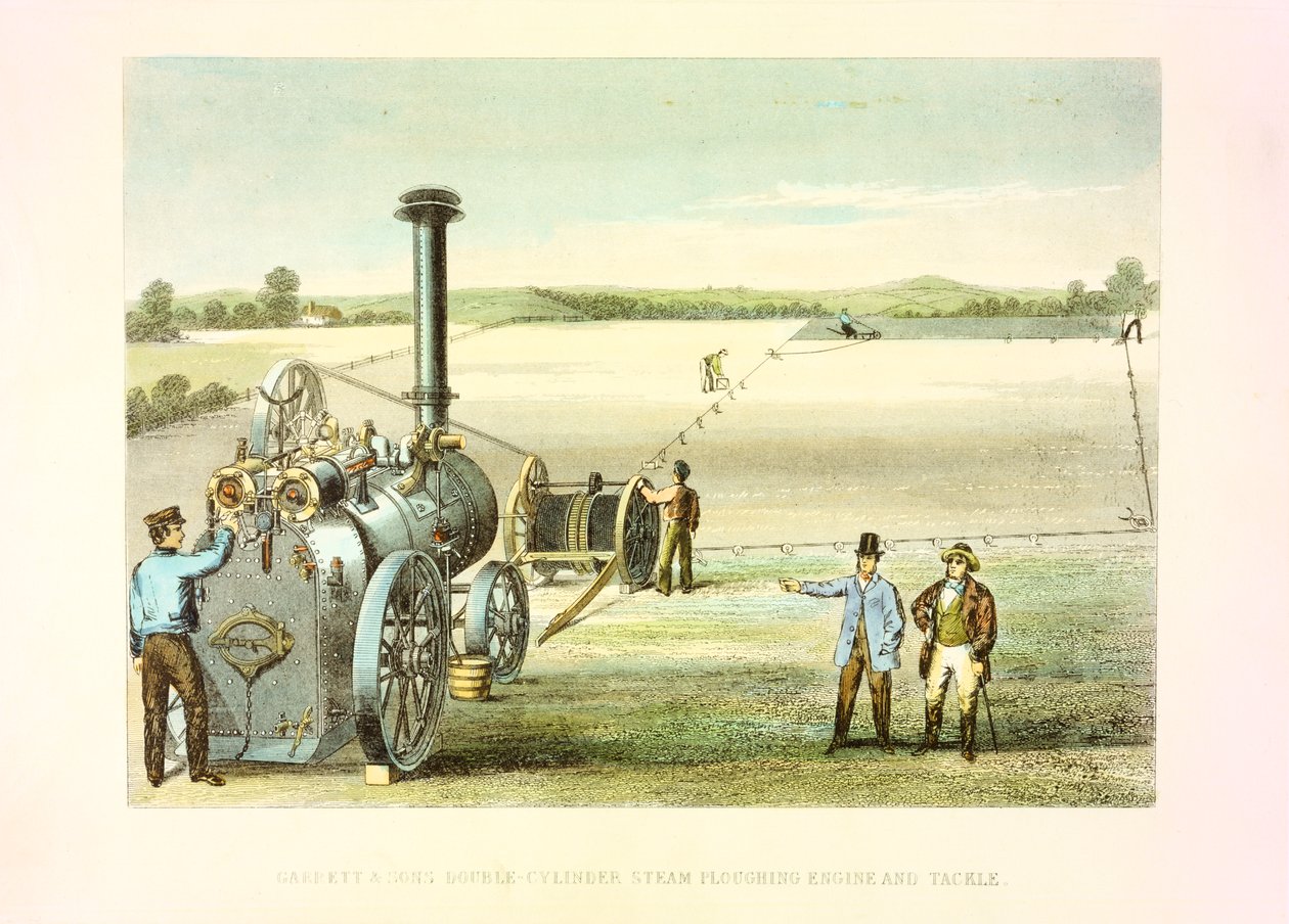Damppløjegrej, c1860 af Unbekannt