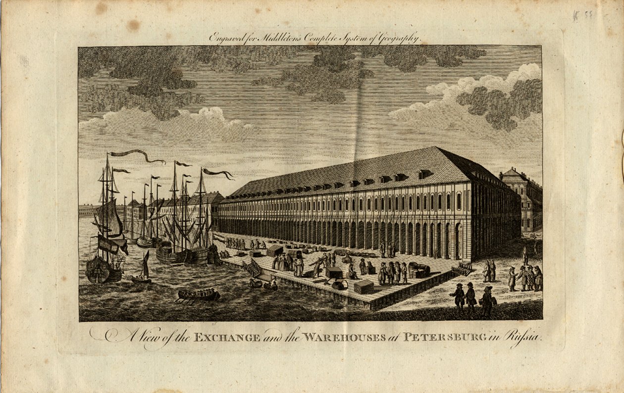 Børsen i Sankt Petersborg, 1778 af Unbekannt