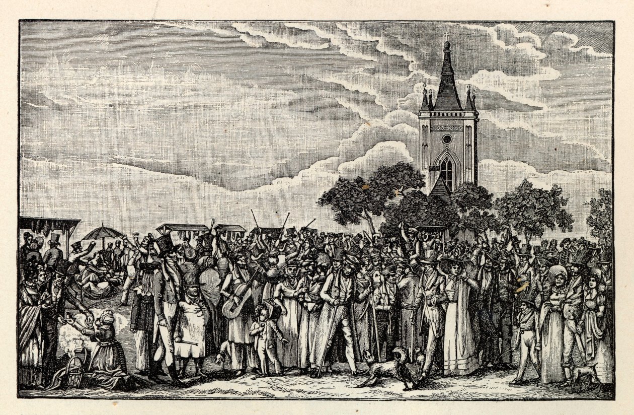 Stralau Fish Parade, ca 1865. af Unbekannt