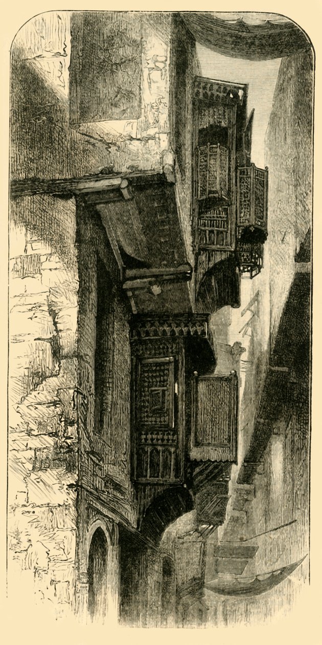 Gade i Kairo, 1881. af Unbekannt