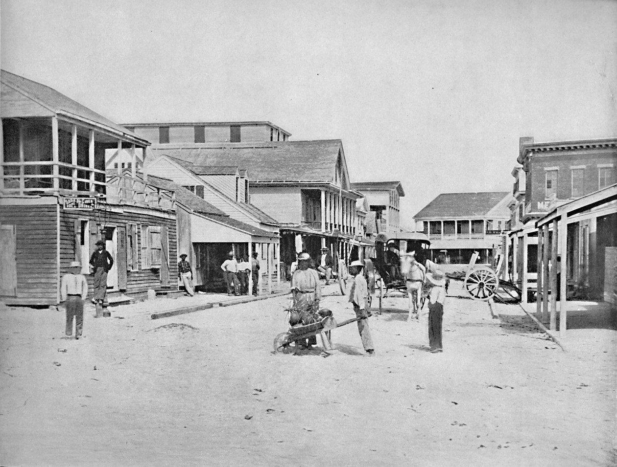Street i Key West, Florida, c1897. af Unbekannt