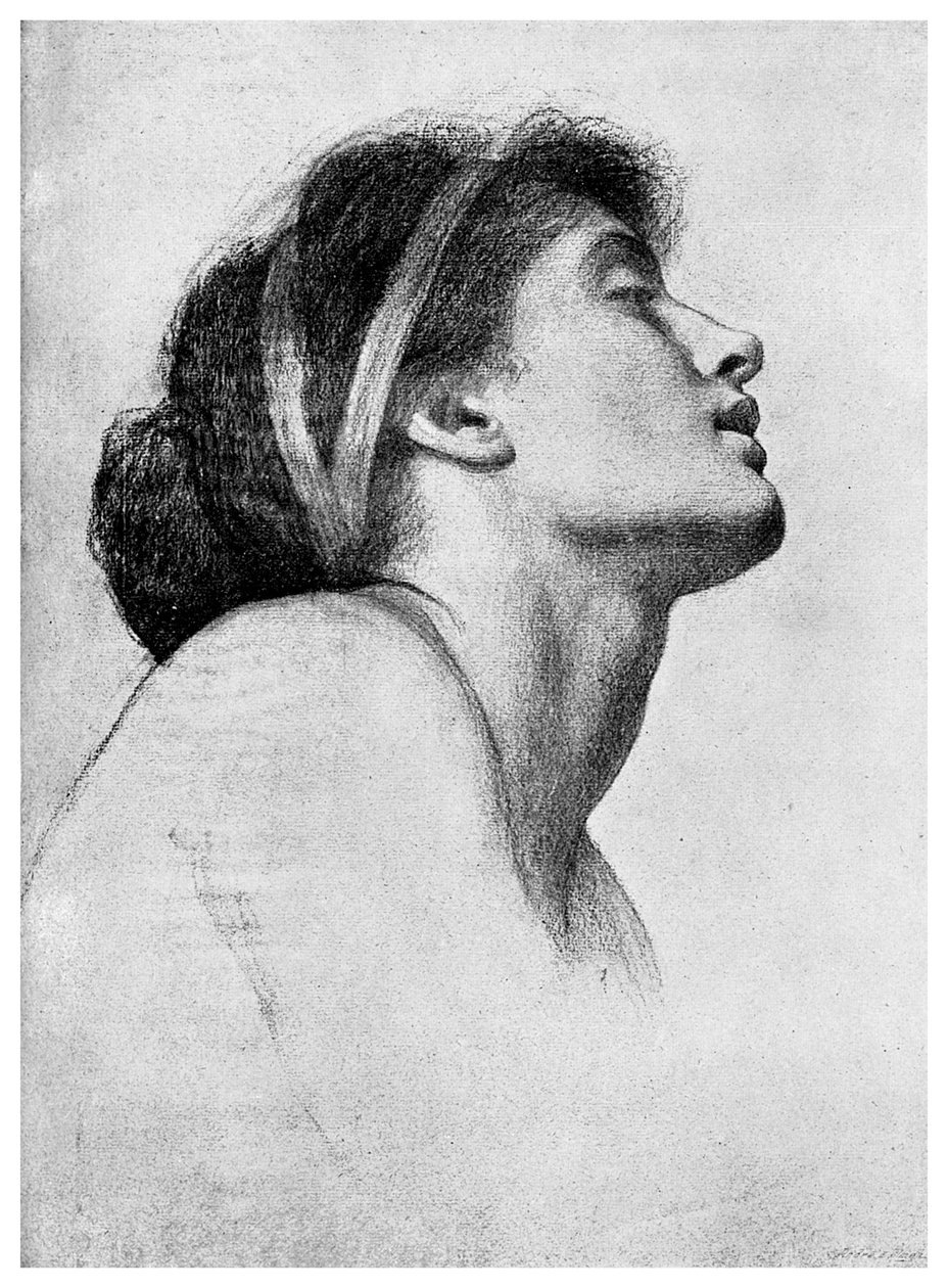Studie for Paolo og Francesca, 1895 af Unbekannt