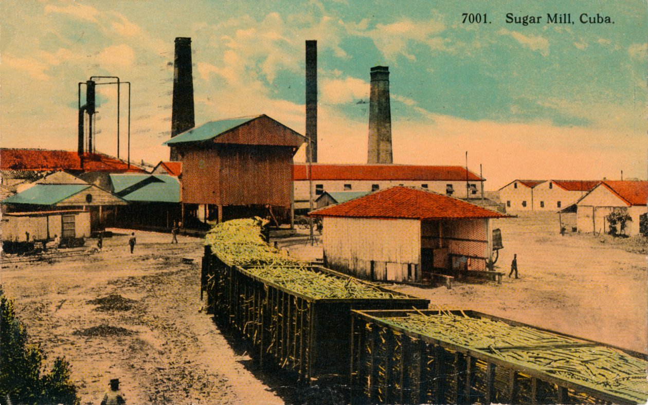 Sukkermølle, Cuba, c1913 af Unbekannt