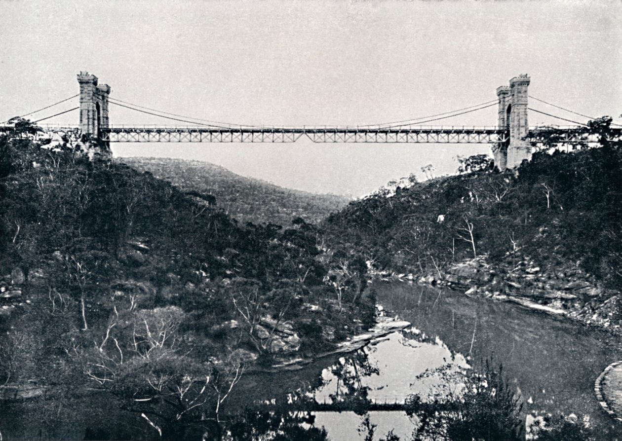 Hængebro, Middle Harbour, c1900. af Unbekannt