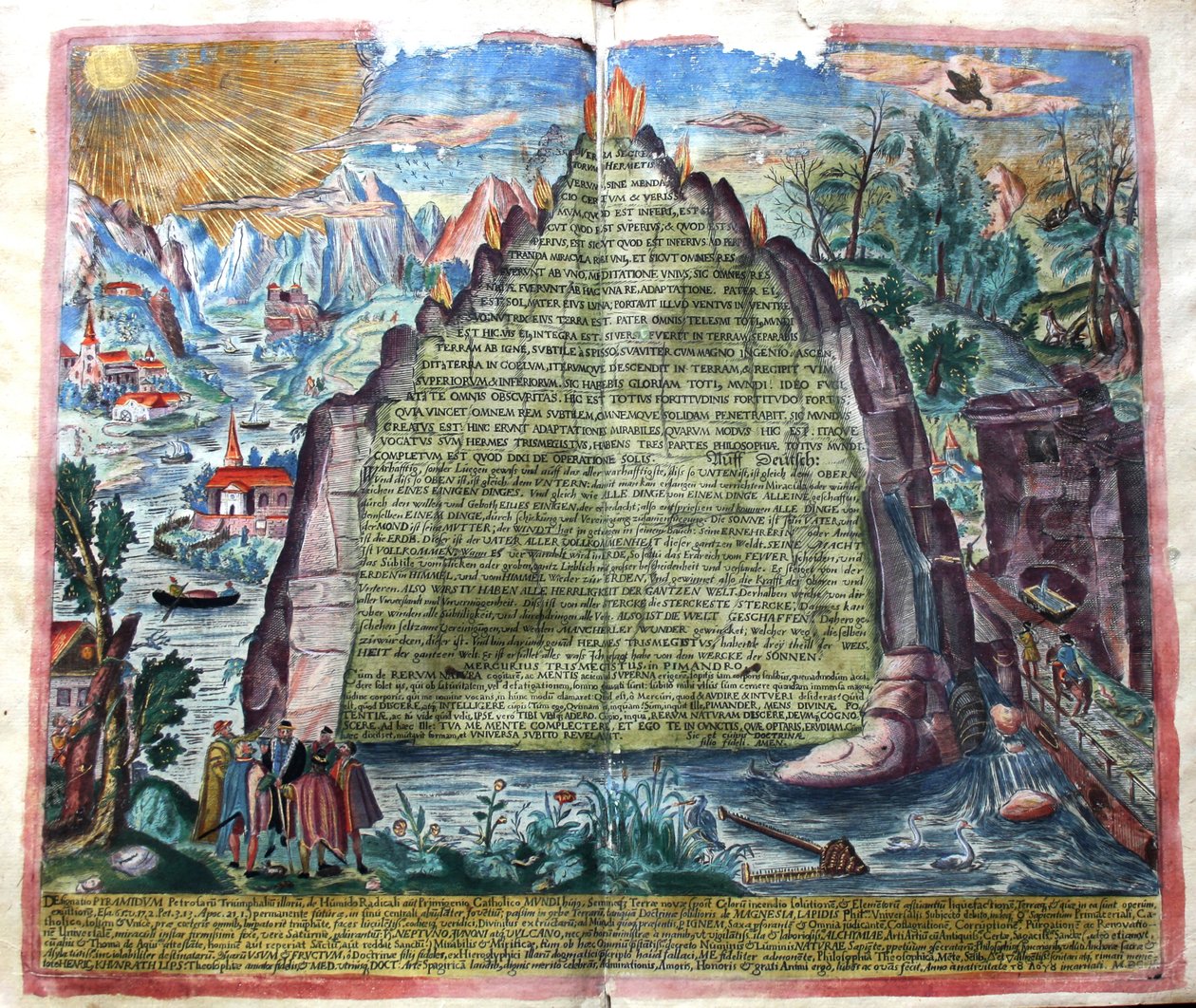 Tabula Smaragdina Emerald Tablet af Hermes Trismegistus, 1609. af Unbekannt