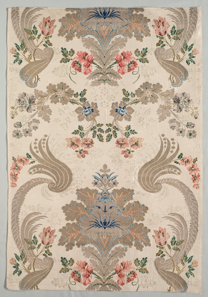 Taft, brokadet, 1700-1750. af Unbekannt
