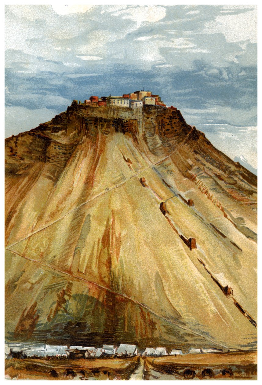 Taklakot Fort, Tibet, 1898 af Unbekannt