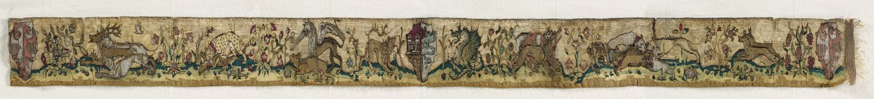 Tapestry Border, 1400-1450. af Unbekannt