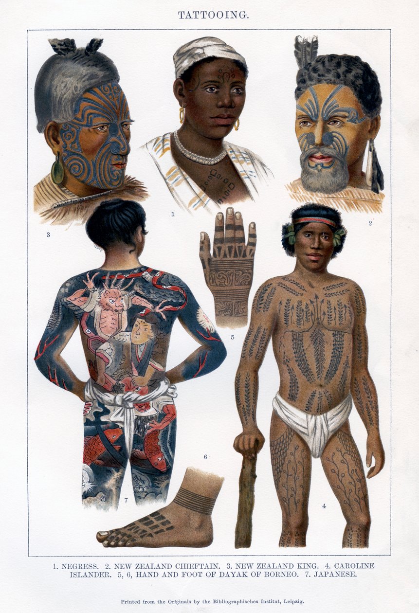Tatovering, 1800-1900 af Unbekannt