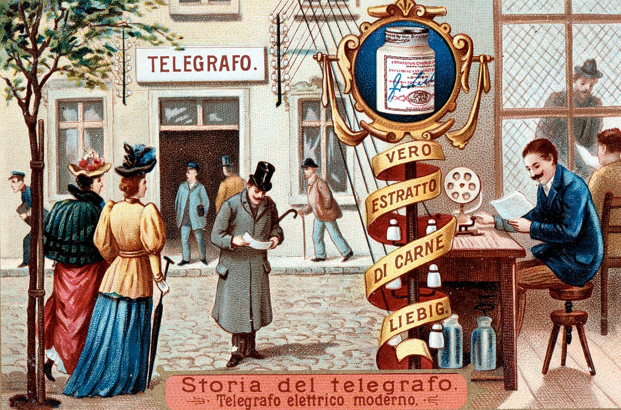 Telegrafkontor, c1900 af Unbekannt