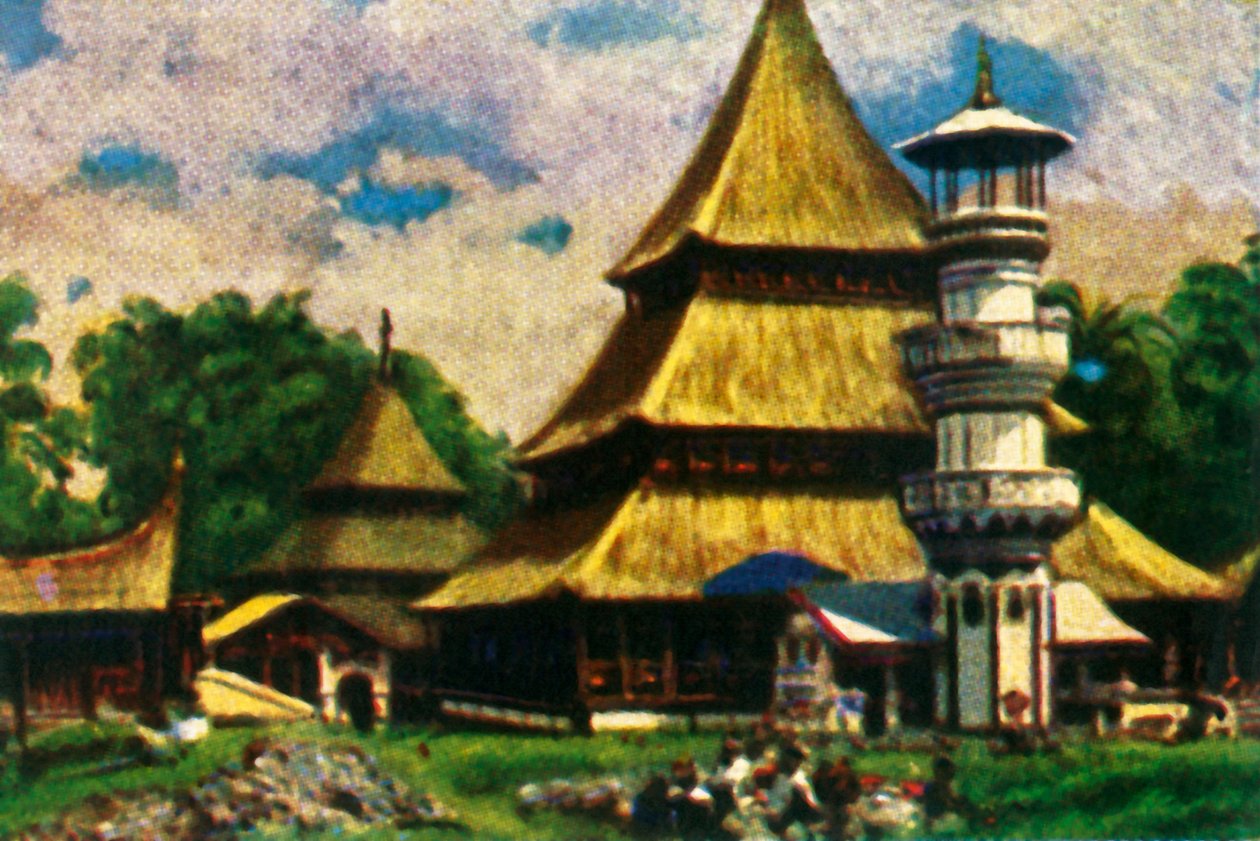 Tempel i Kota Baru, det østlige Sumatra, c1928. af Unbekannt