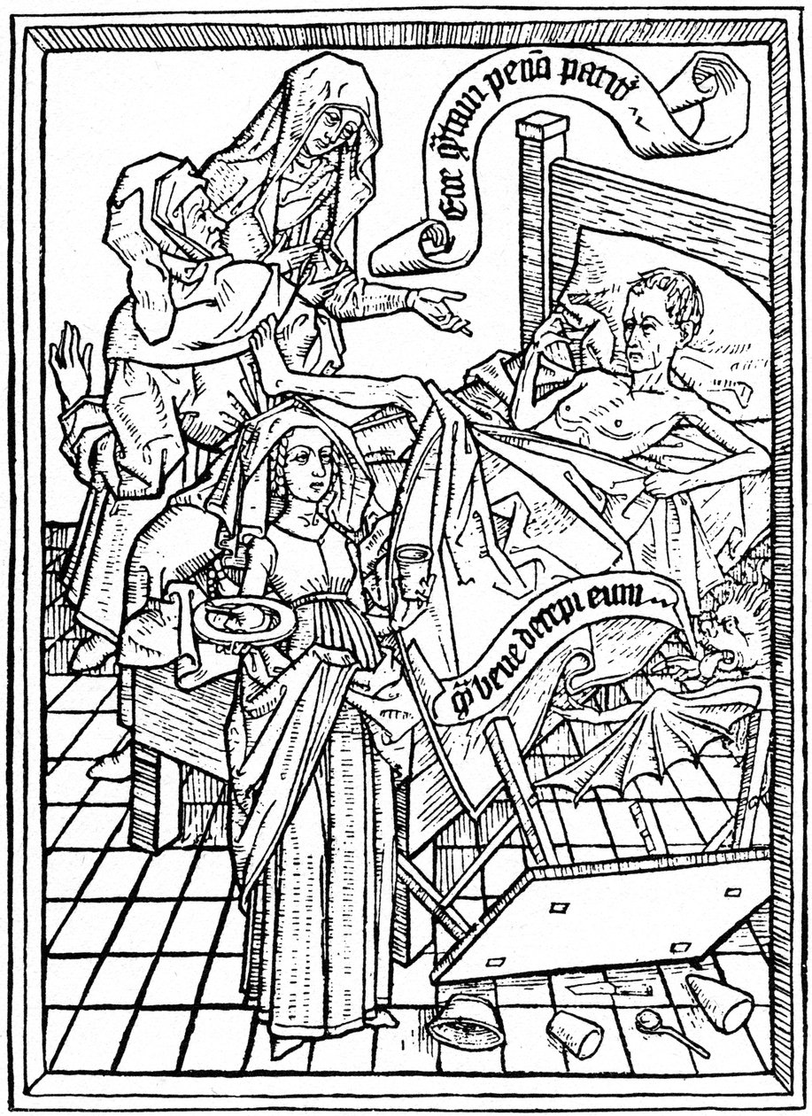 Temptation to Impatience, c1465 1964. af Unbekannt