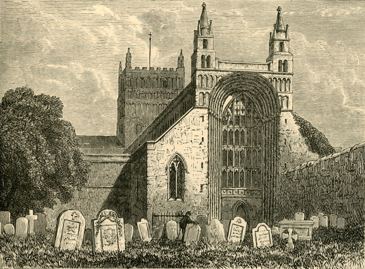 Tewkesbury Abbey, 1898. af Unbekannt