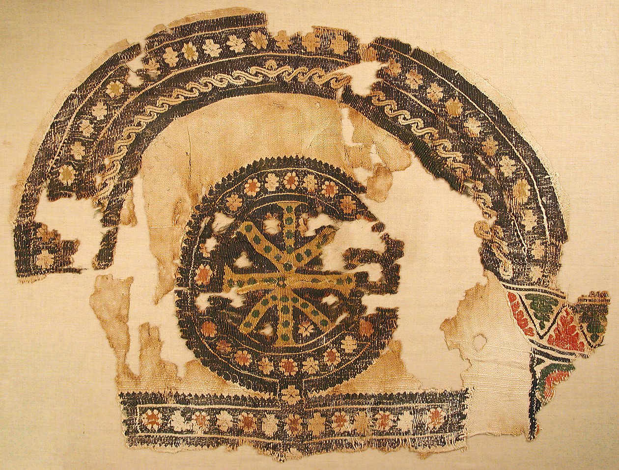 Tekstilfragment, byzantinsk, 5.-6. århundrede. af Unbekannt