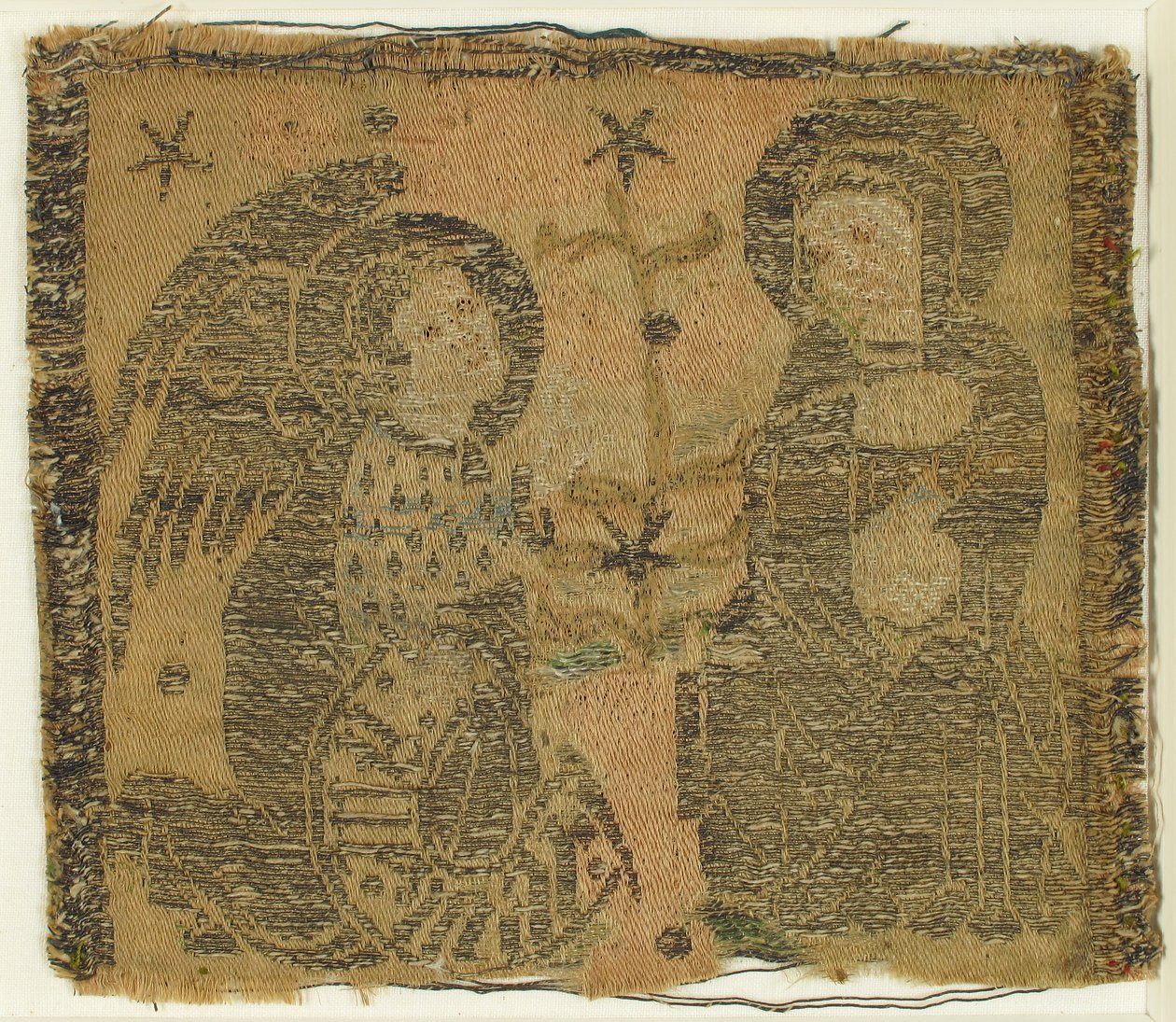 Tekstil med Bebudelsen, italiensk, 1300-tallet. af Unbekannt