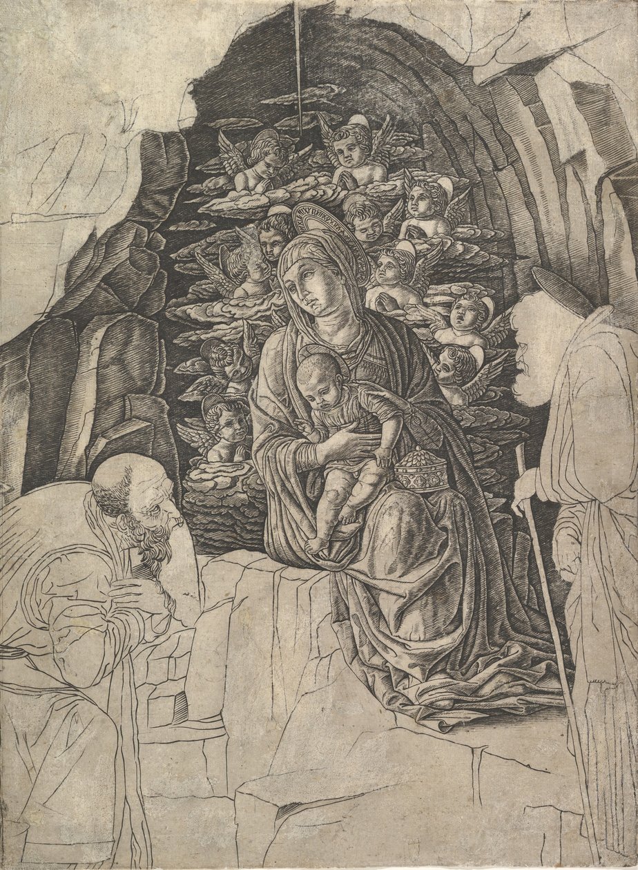 Magiernes tilbedelse, ca. 1475-80. af Unbekannt