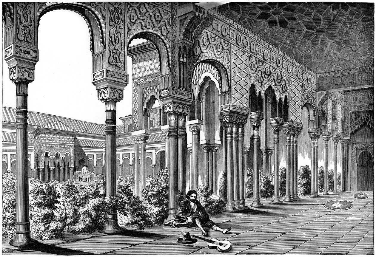 Alhambra-paladset, Granada, Spanien, 1870 af Unbekannt