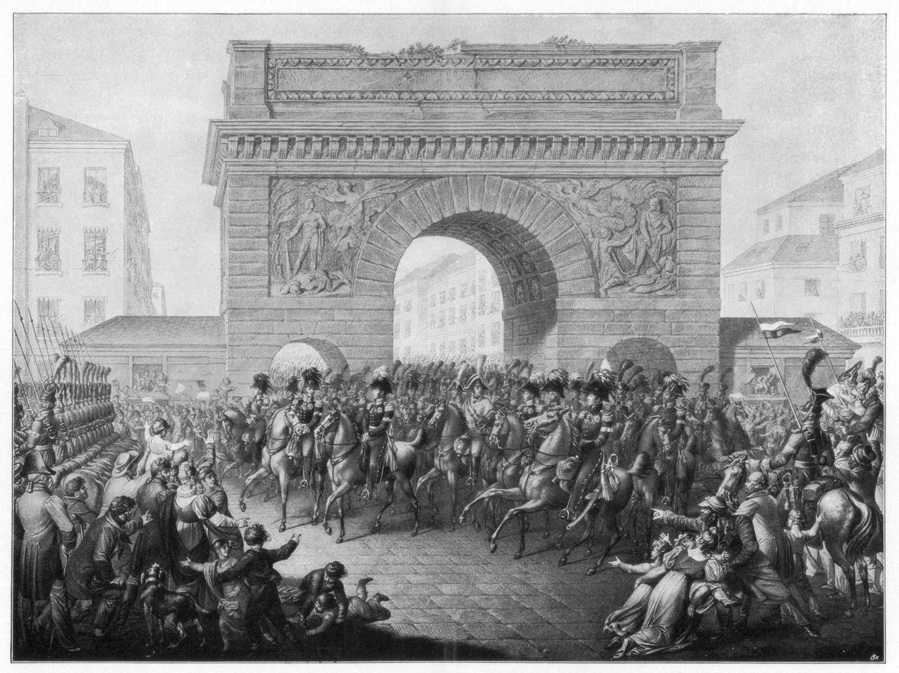 De allierede går ind i Paris den 31. marts 1814 1900 af Unbekannt