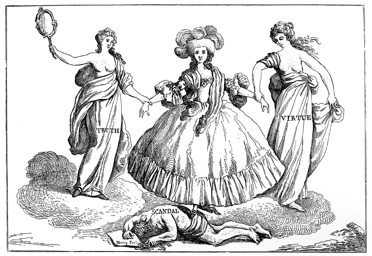 Hertuginden af Devonshires apoteose, 1784 af Unbekannt