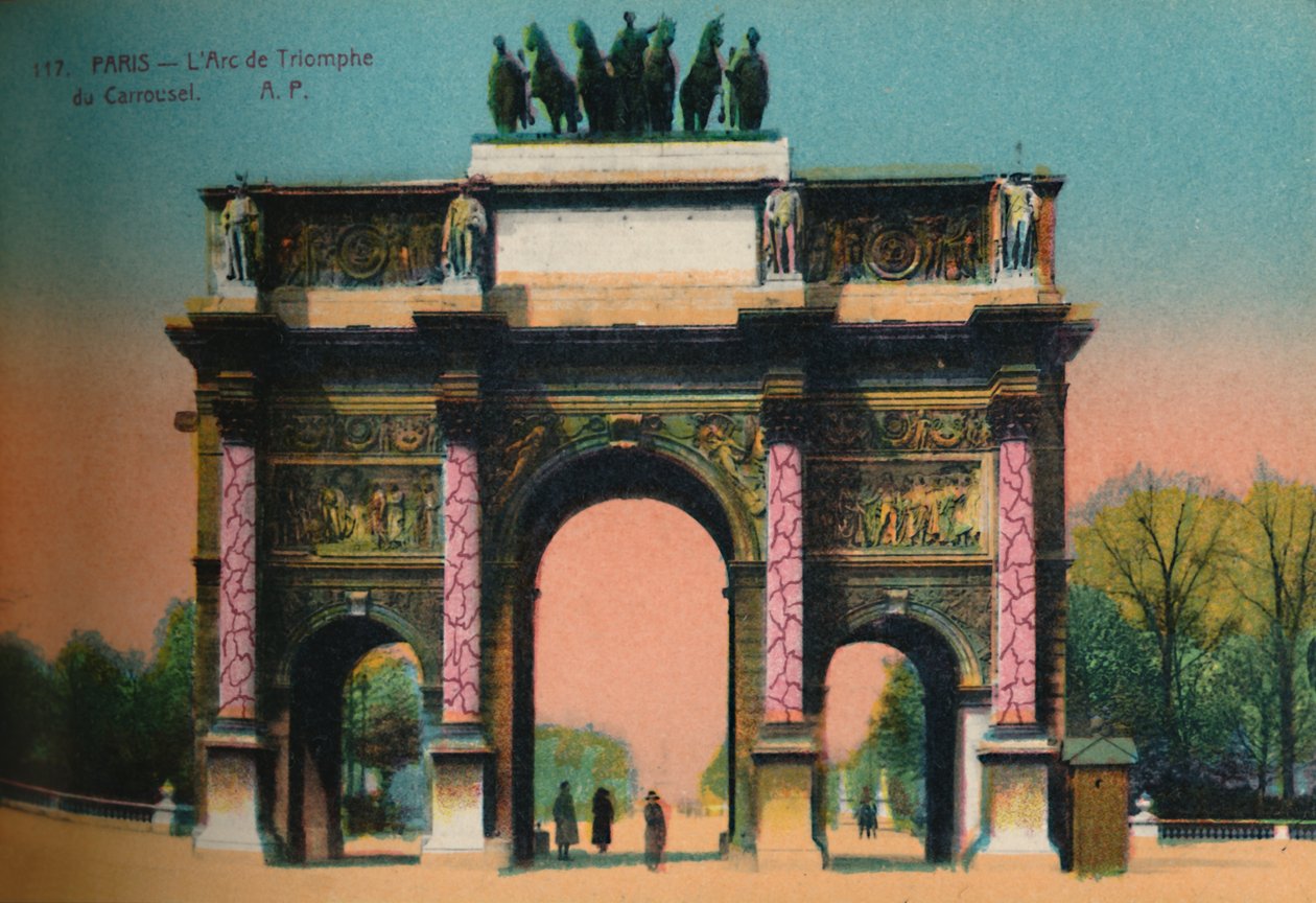 Triumfbuen du Carrousel, Paris, c1920 af Unbekannt