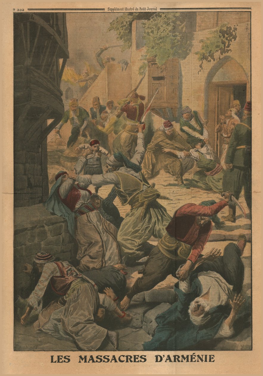 De armenske massakrer, 1915. af Unbekannt