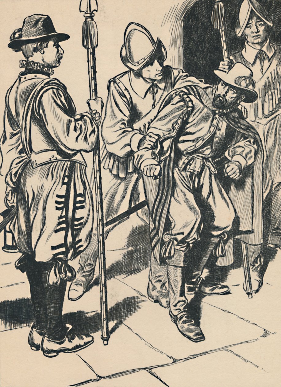 Arresten af Guy Fawkes, c1907. af Unbekannt