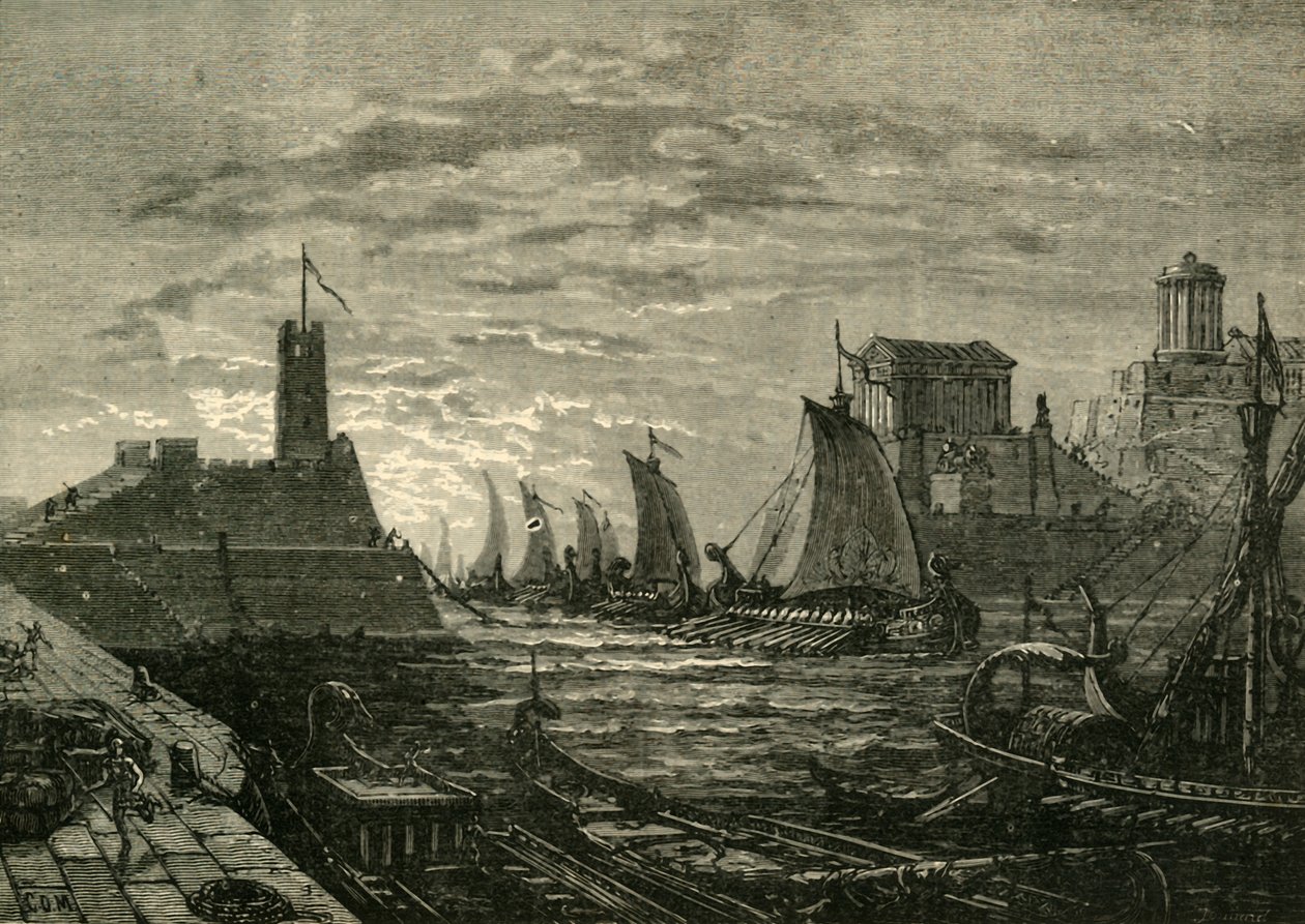 Angrebet på Piræus, 1890. af Unbekannt