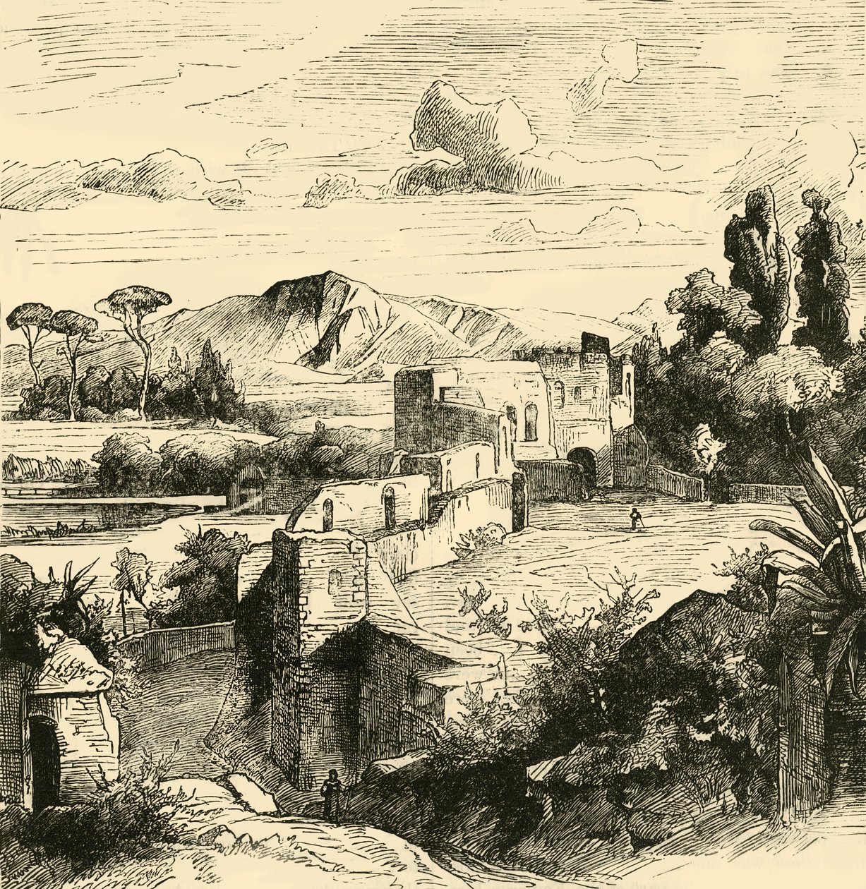 Den Aureliske Mur, 1890. af Unbekannt