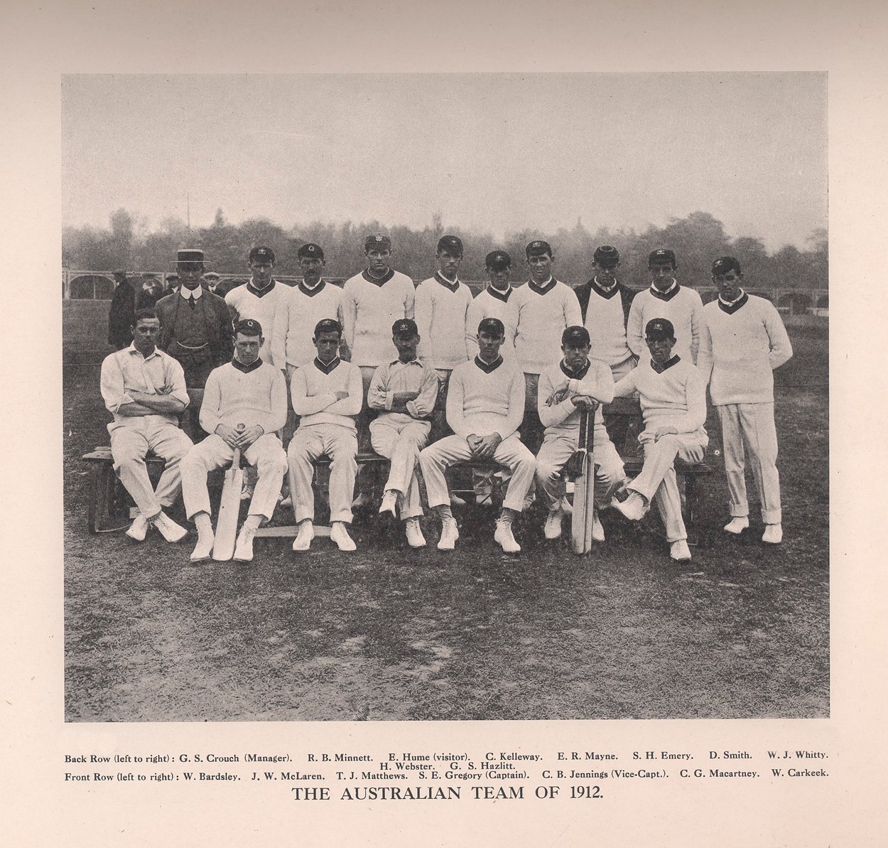 Det australske crickethold fra 1912 af Unbekannt