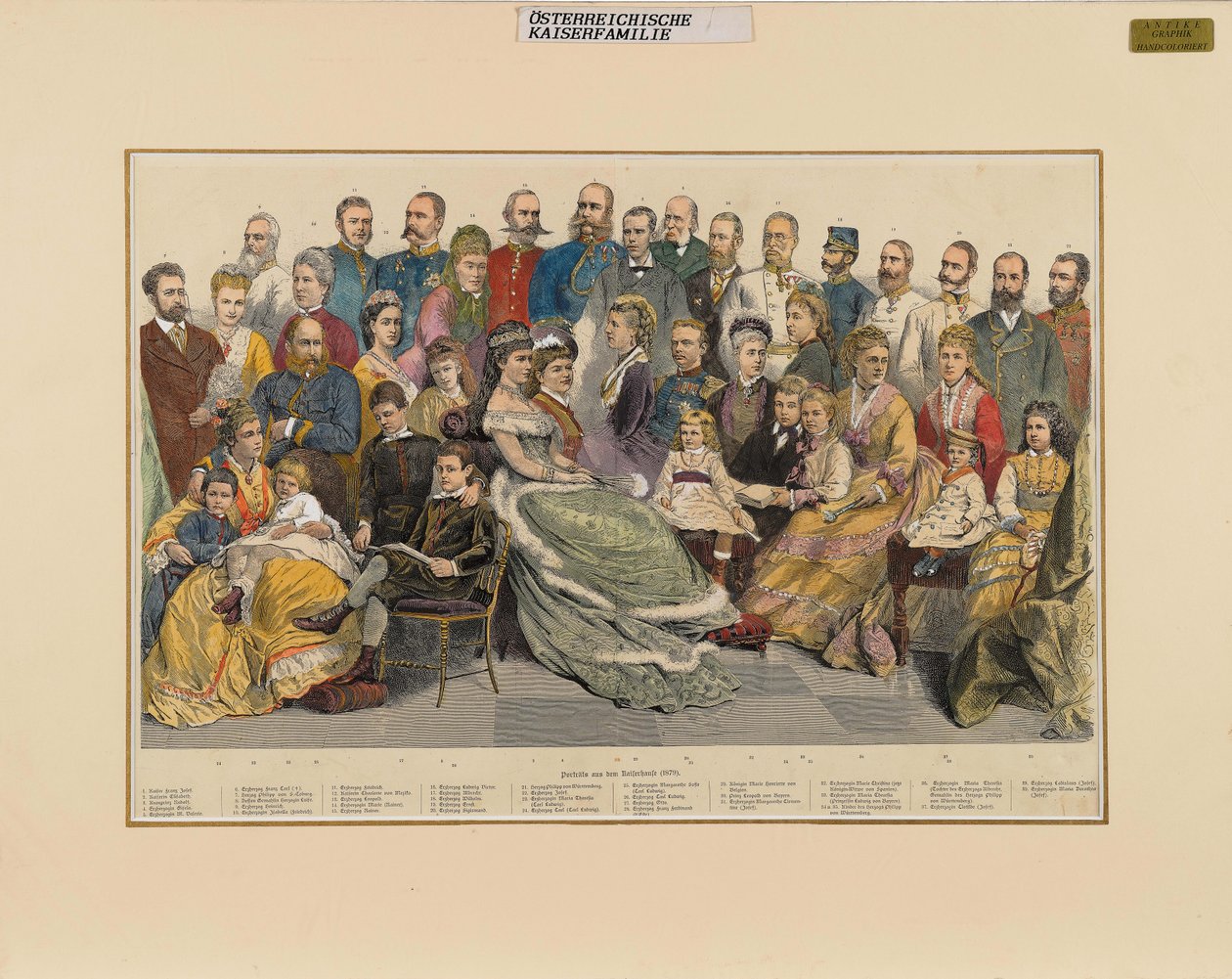 Den østrigske kejserfamilie, 1879. af Unbekannt