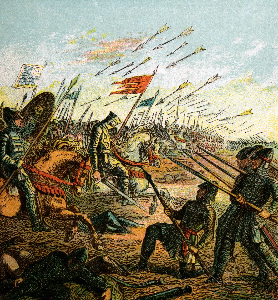 Slaget ved Hastings, 1066, c1850 af Unbekannt