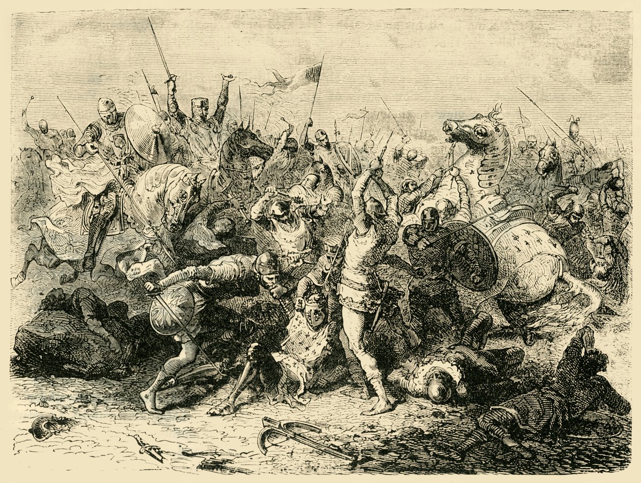 Slaget ved Bouvines, 1214, 1890. af Unbekannt