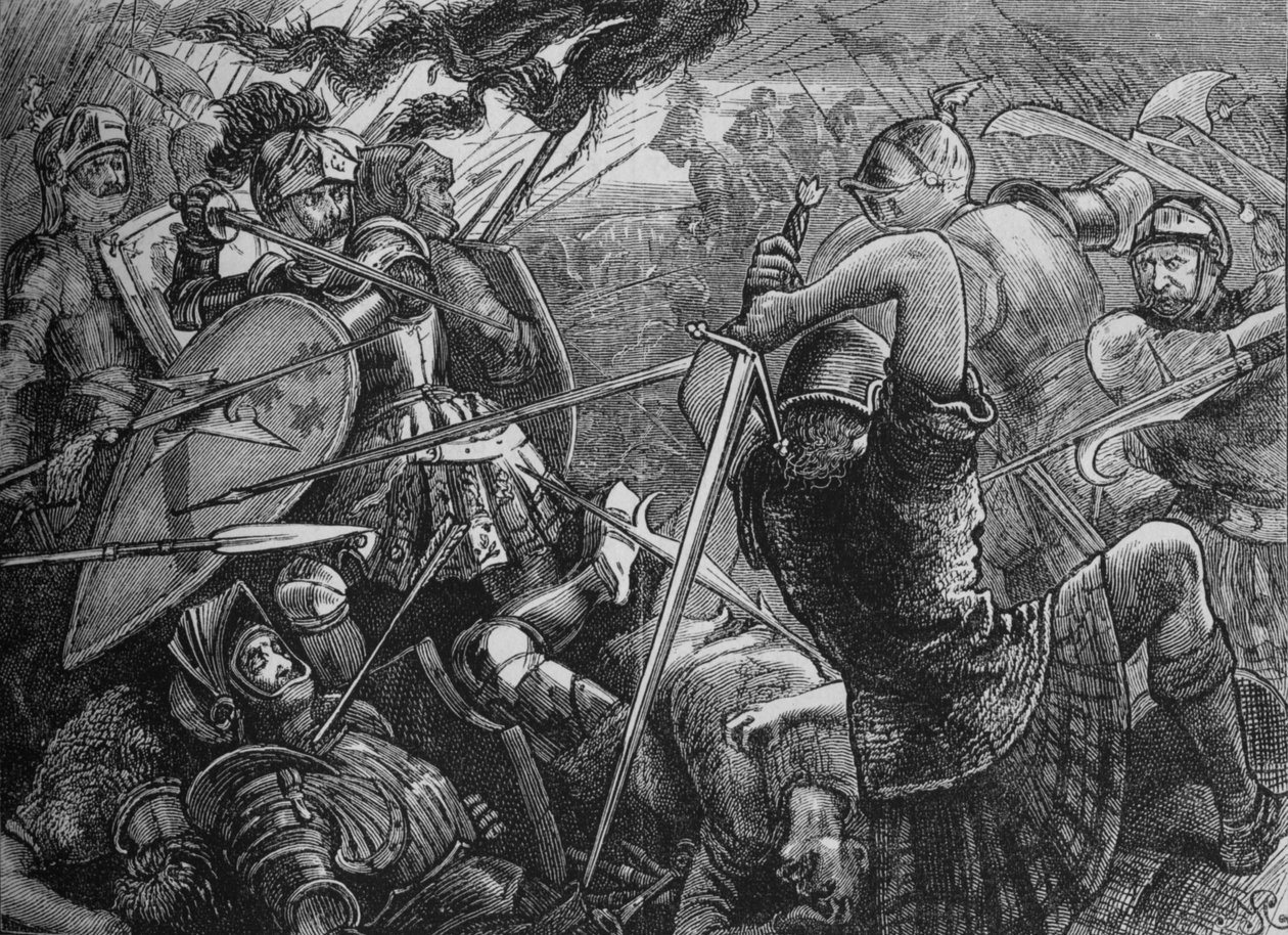 Slaget ved Flodden, 9. september 1513, c1880. af Unbekannt