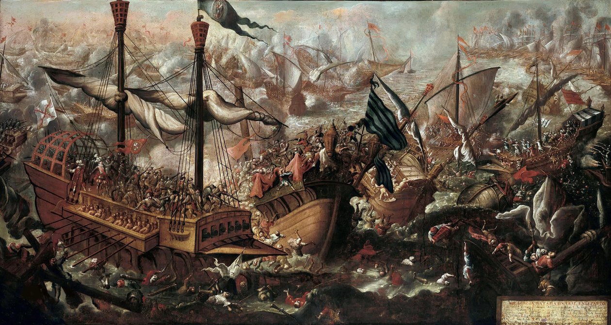 Slaget ved Lepanto, 1600-tallet af Unbekannt