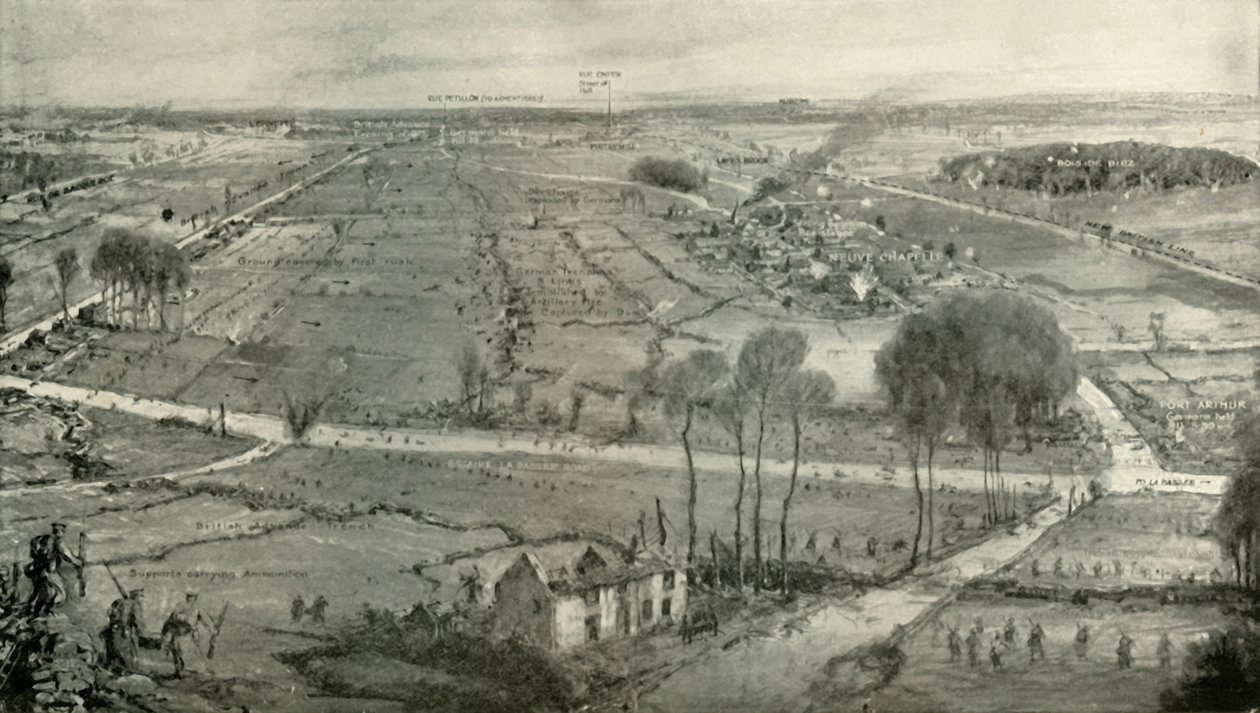 Slaget ved Neuve Chapelle, 1919. af Unbekannt