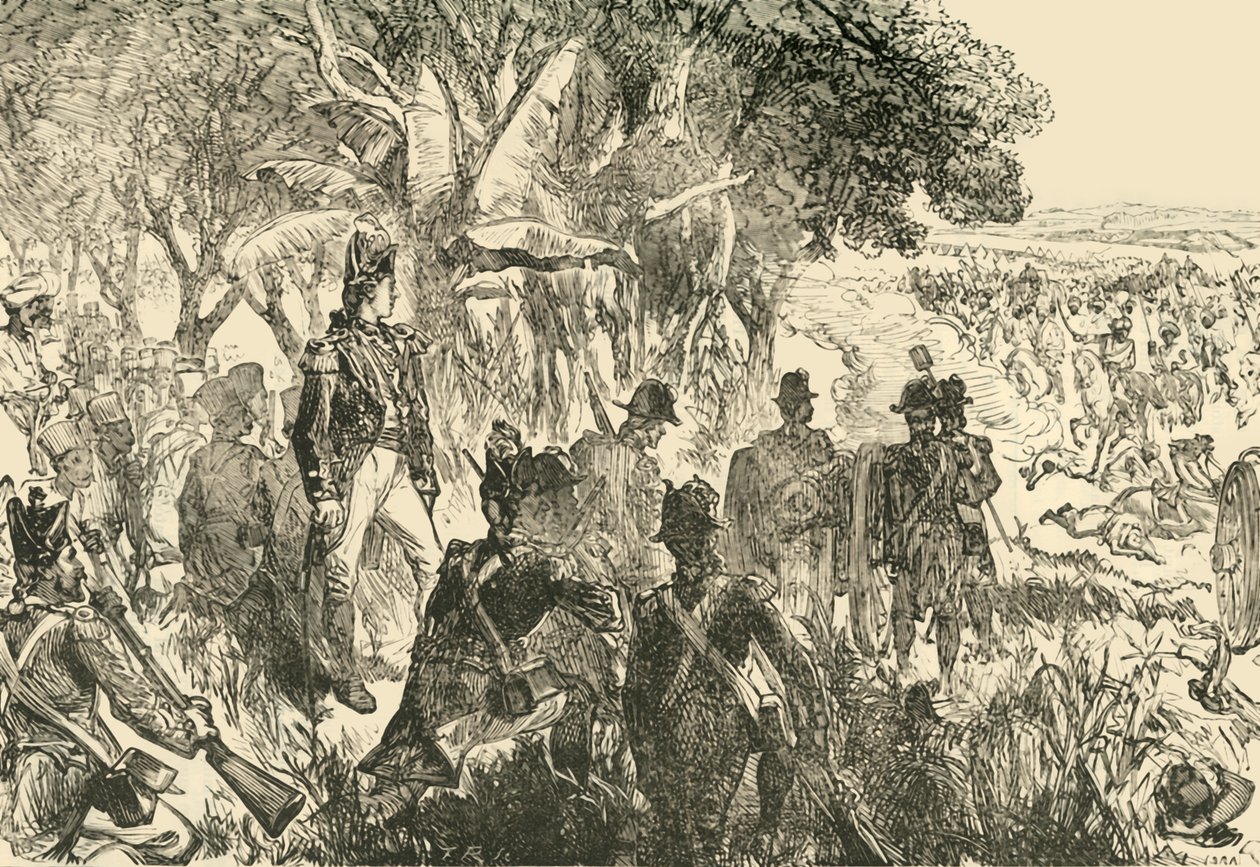 Slaget ved Plassey, 1757, 1890. af Unbekannt