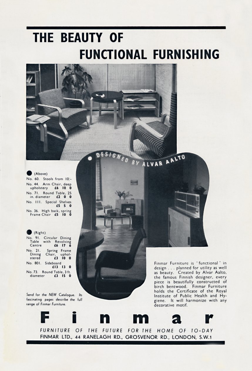 Skønheden ved funktionel indretning - Finmar, 1939 af Unbekannt