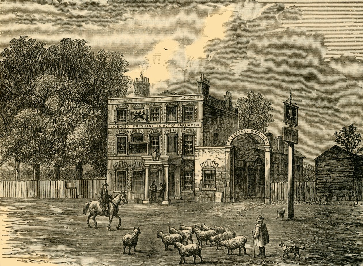Klokken i Edmonton, c1876. af Unbekannt