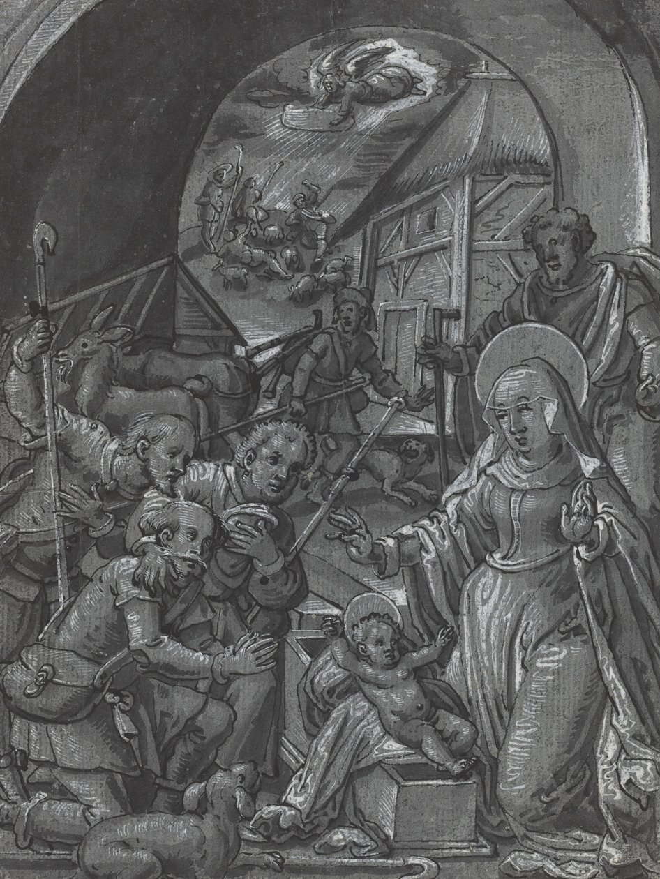 Kristi fødsel [verso], ca. 1600. af Unbekannt