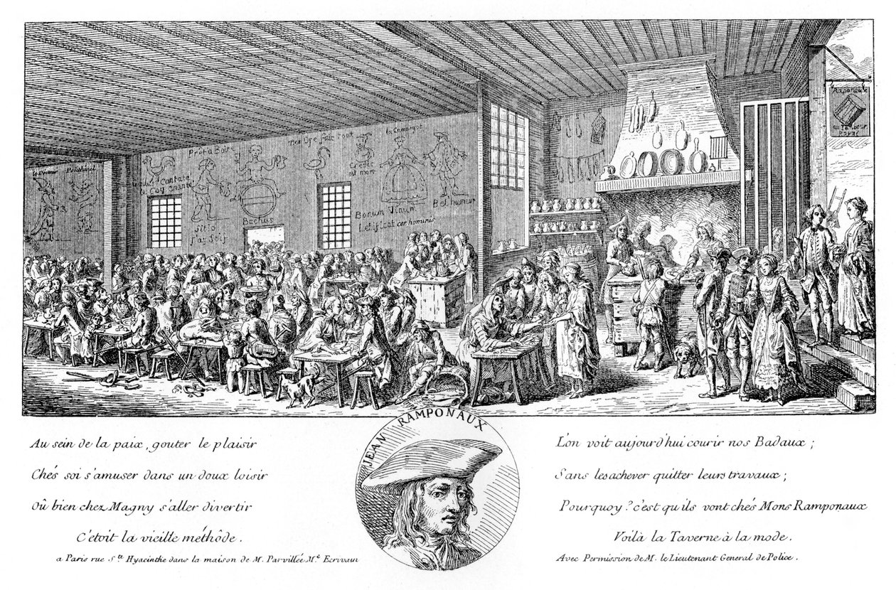 The Cabaret Of Ramponneau, 1885 af Unbekannt