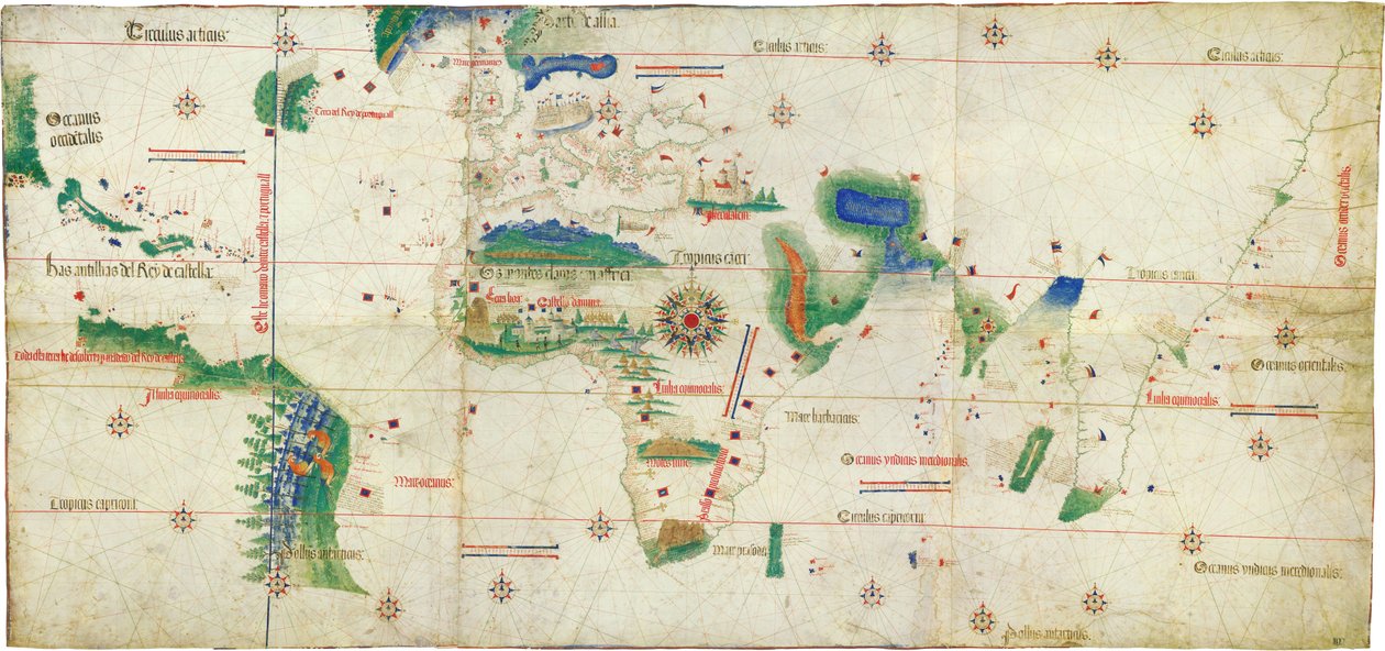 Cantino planisfæren, 1502 af Unbekannt