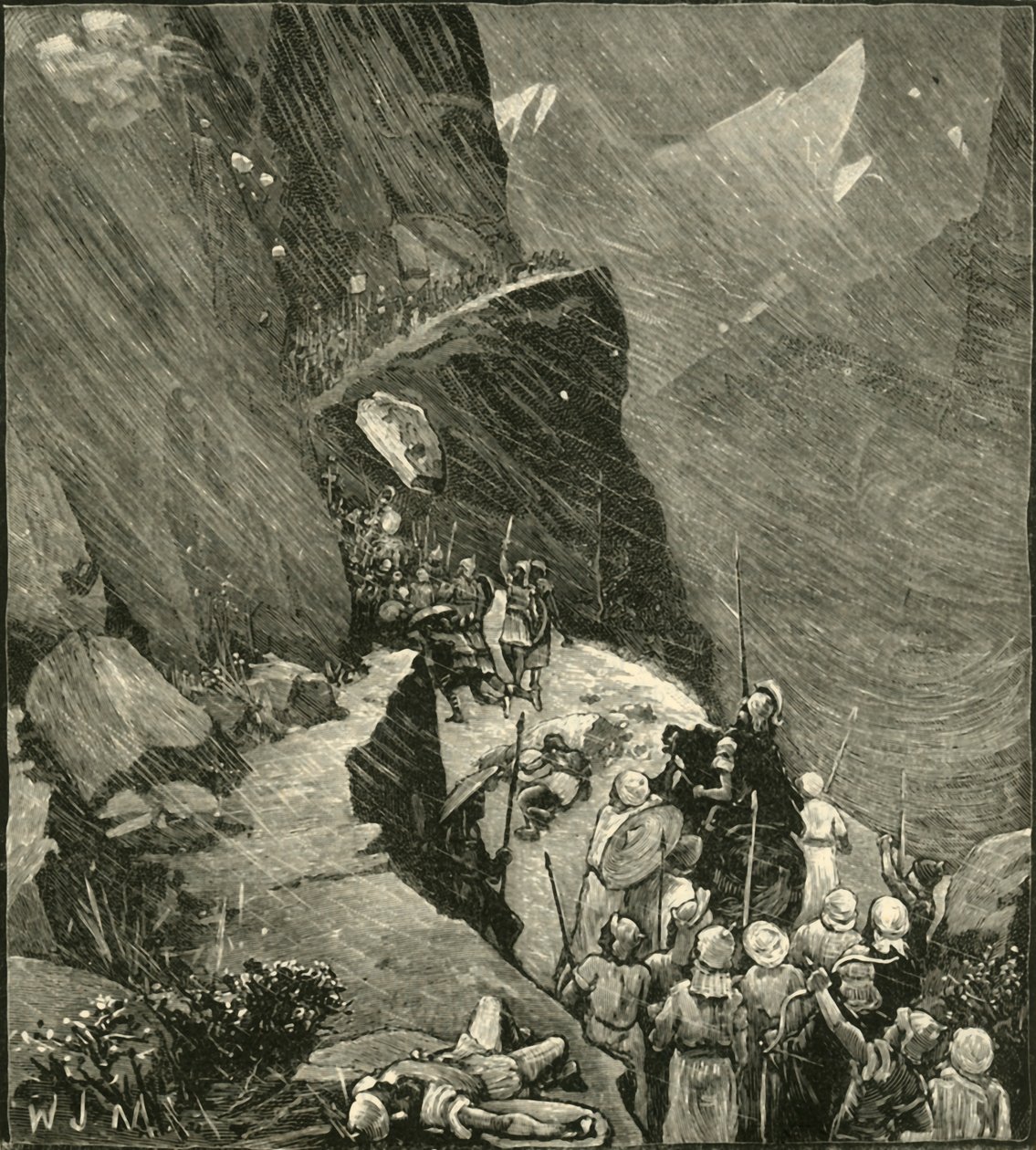 Karthagerne krydser Alperne, 1890. af Unbekannt