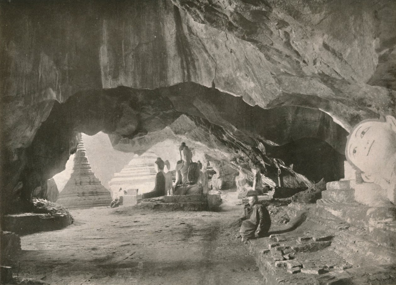 Hulerne ved Moulmein, 1900. af Unbekannt
